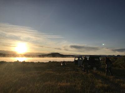 Sunrise at Borax Lake